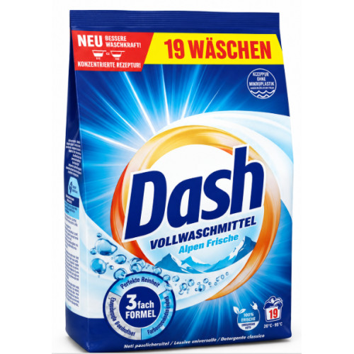 Стиральный порошок универсальный Dash Universal Alpen Frische, 0,95 кг, 19 стирок